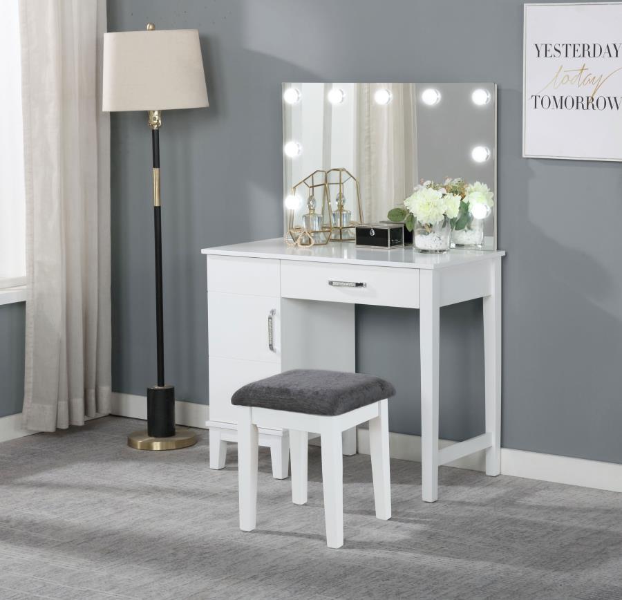 Elijah Vanity Set with Hollywood LED Mirror