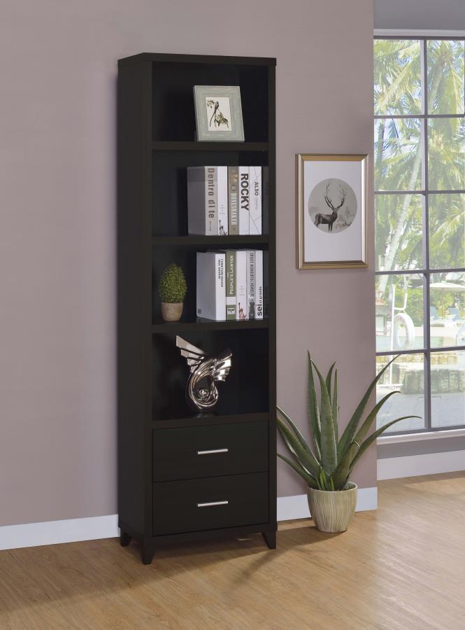 Lewes 4-Shelf Engineered Wood Media Tower