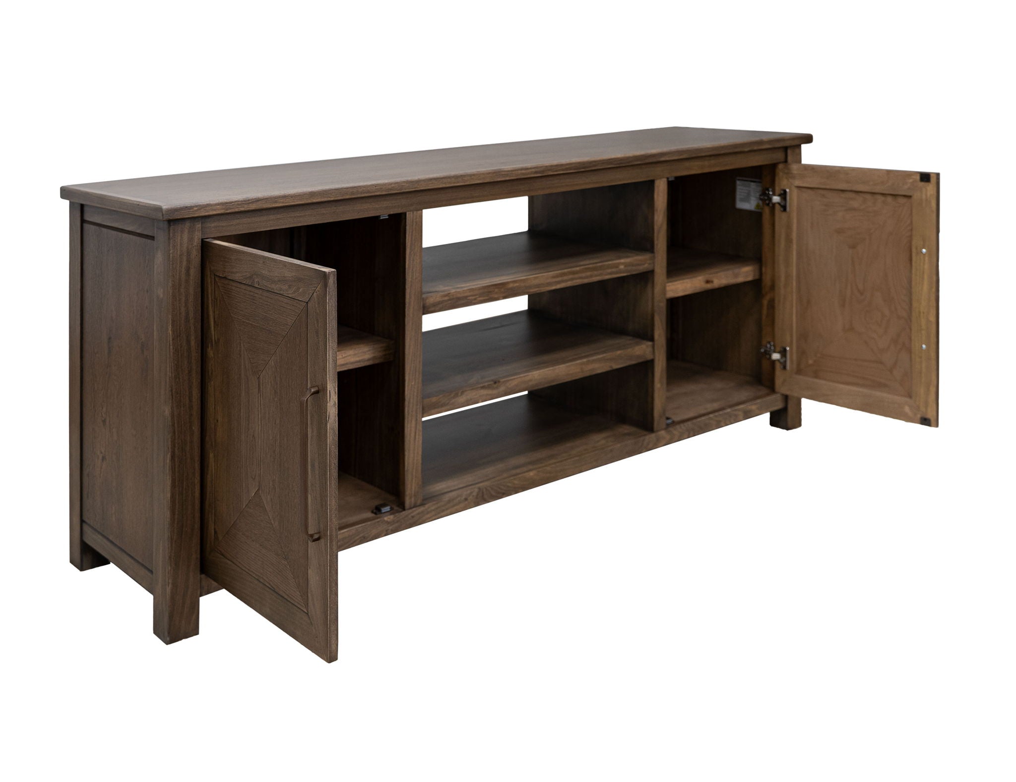 Novus Lodge Walnut Brown 2-Door TV Stand
