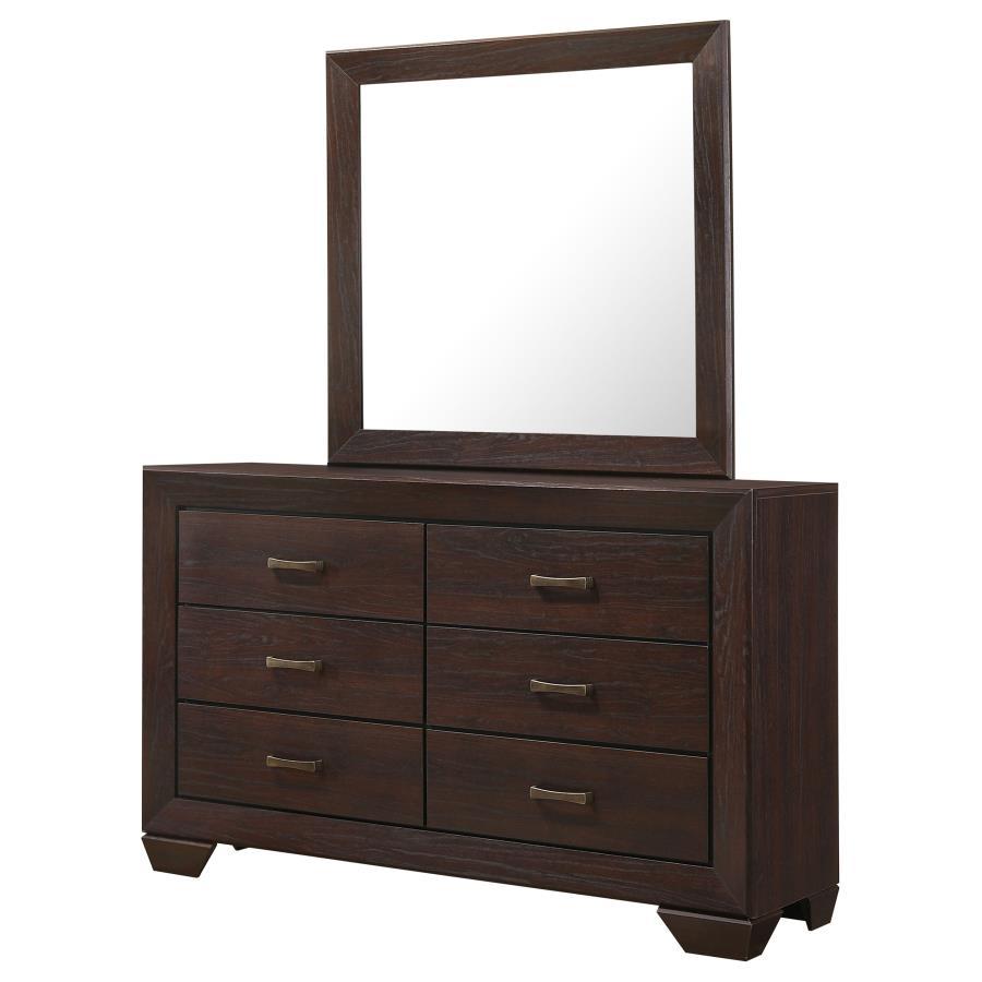 Kauffman 6-Drawer Dresser with Mirror