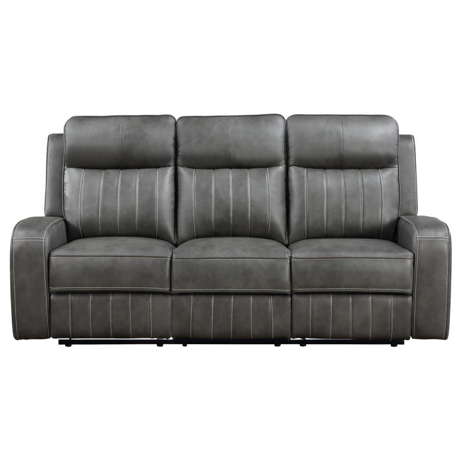 Raelynn Upholstered Track Arm Motion Sofa