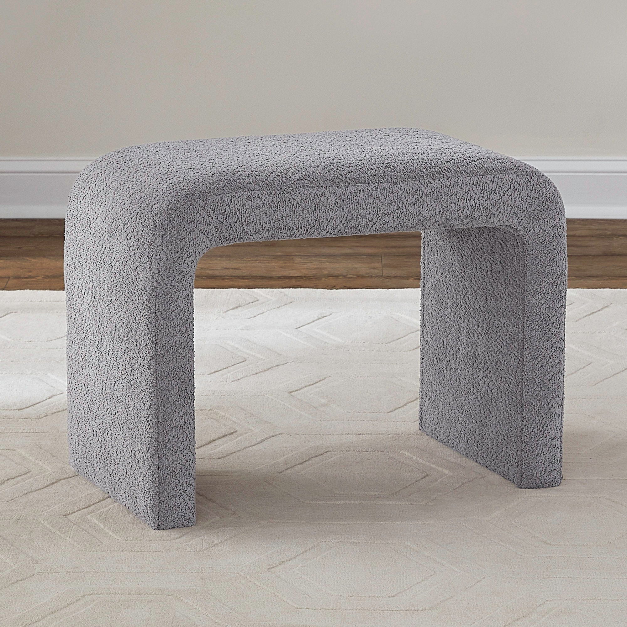 Cascade Falls Upholstered Accent Stool
