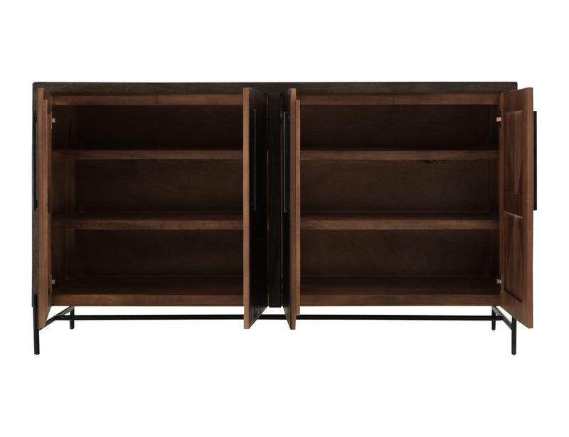 Verona 4-Door Console – Deep Forest Brown