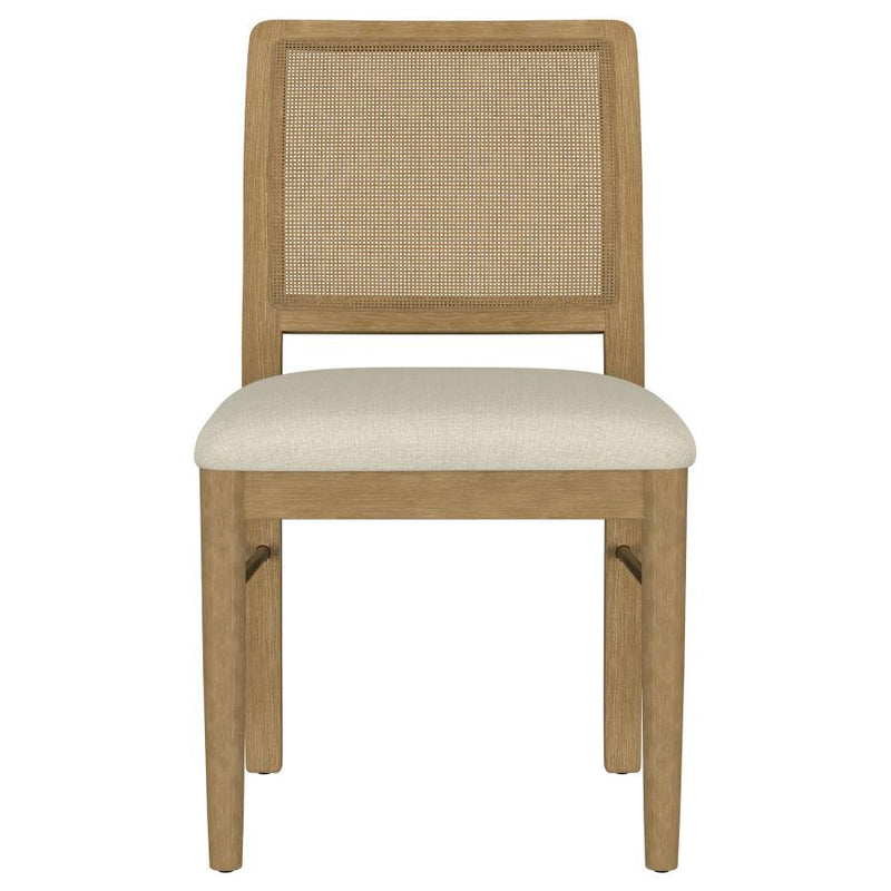 Dining Side Chairs with Handwoven Cane Back