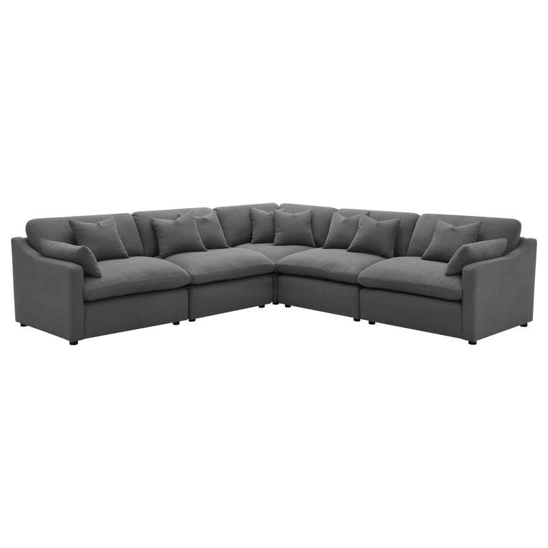 Hobson 5-Piece Upholstered Modular Sectional Sofa
