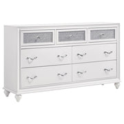 Barzini 7-Drawer White Dresser
