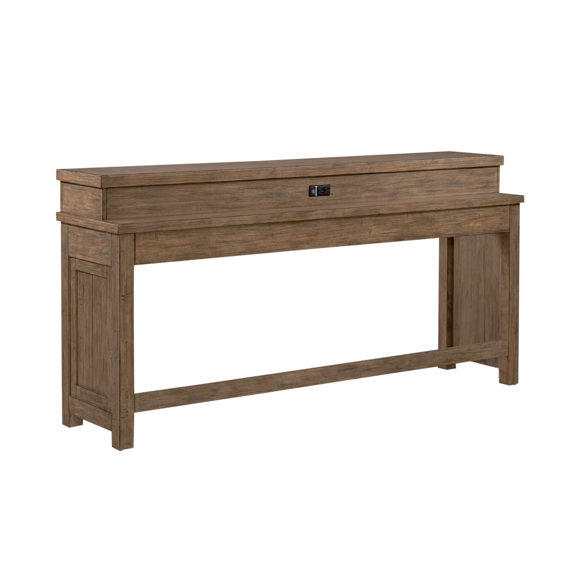 Pinebrook Ridge Console Bar Table in Light Brown