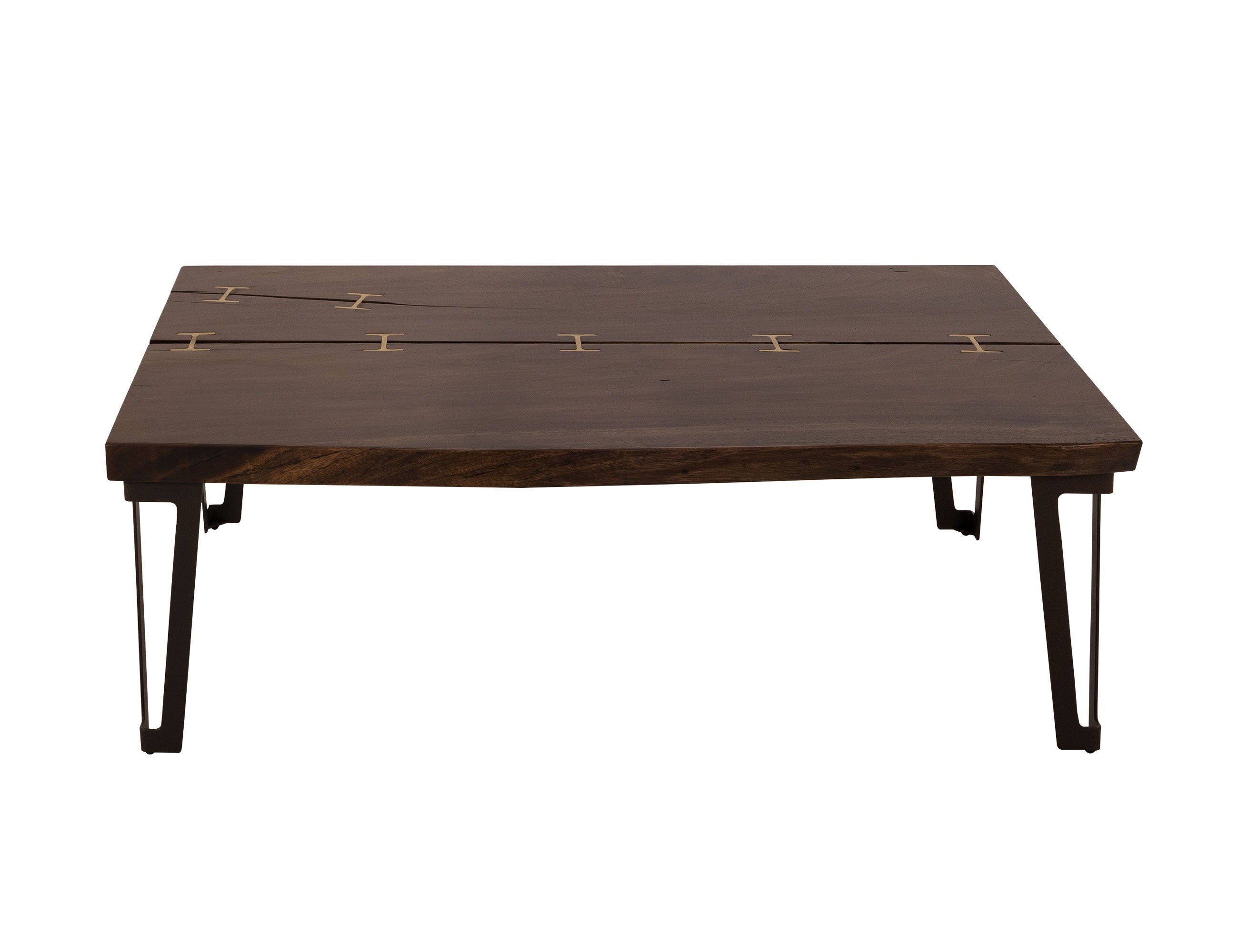 Walnut Deluxe Cocktail Table in Walnut Brown