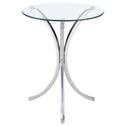 Eloise - Round Glass Top Accent Side Table