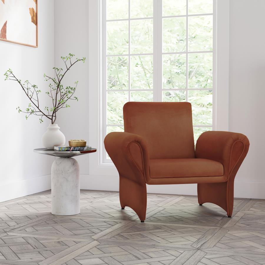 Liana Upholstered Roll Arm Accent Chair