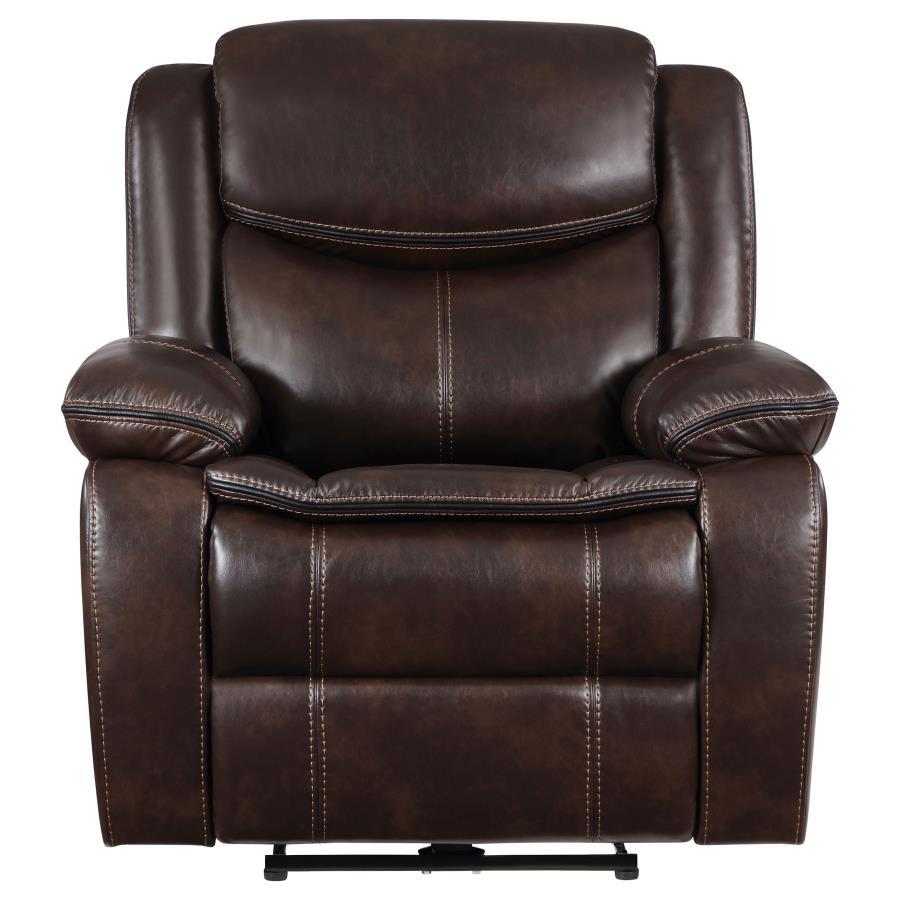 Sycamore Dark Gray Upholstered Power Recliner Chair