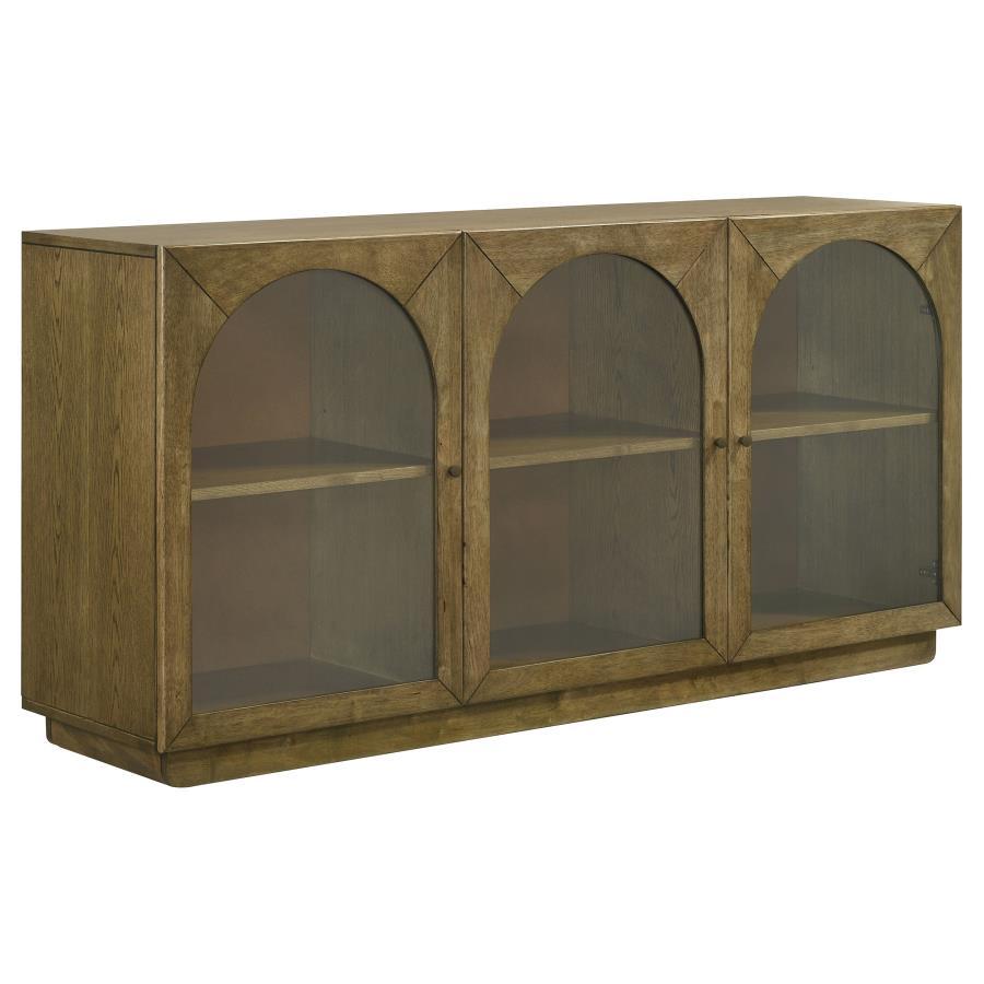 Castlewood Dining Sideboard Buffet Server – Brown Oak Finish
