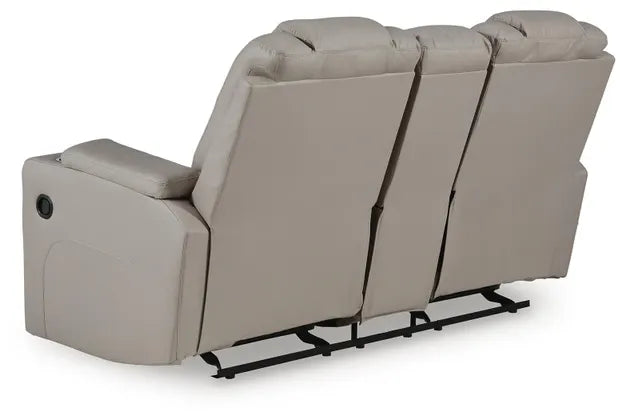 Elevate Edges Glider Reclining Loveseat with Console