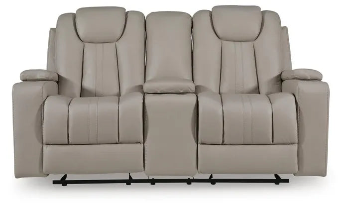 Elevate Edges Glider Reclining Loveseat with Console