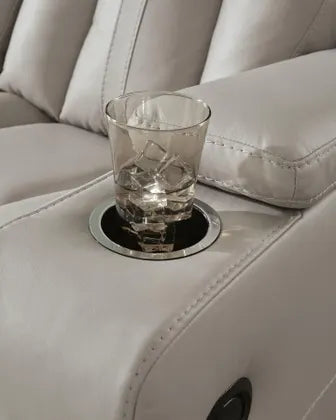 Elevate Edges Glider Reclining Loveseat with Console