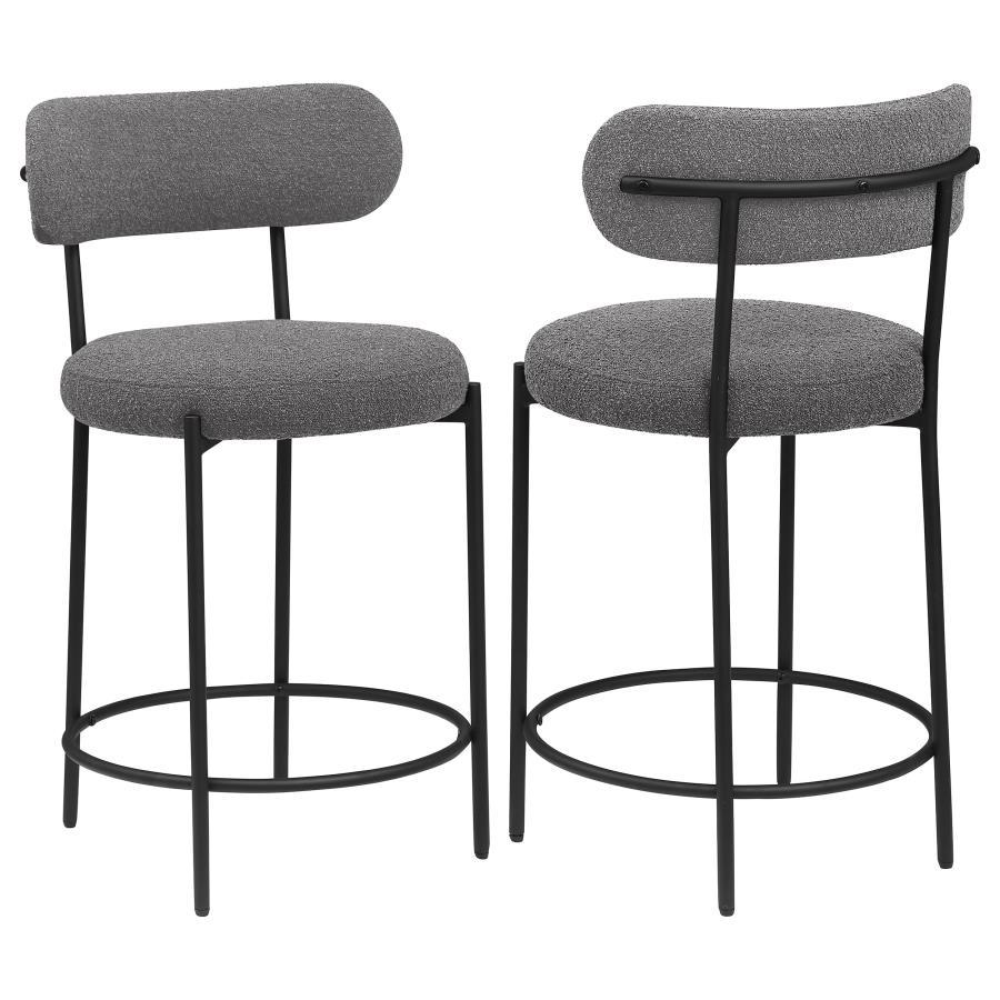 Viola Boucle Upholstered Bar Stool Set of 2
