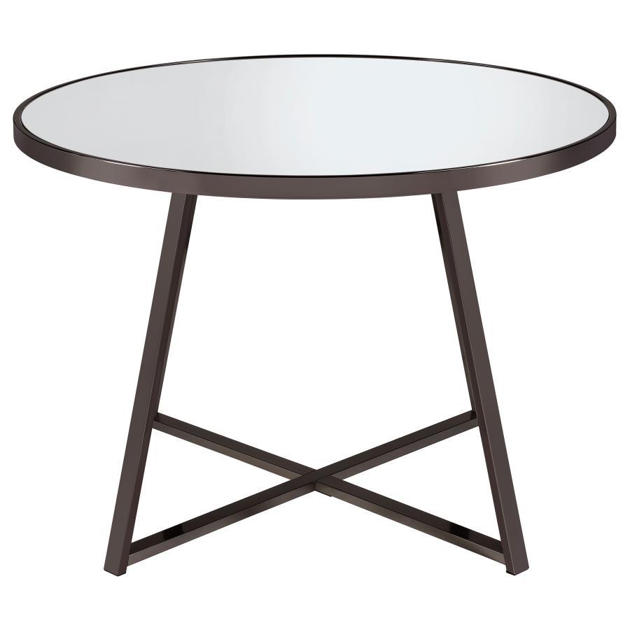 Jillian Round Mirror Top Dining Table