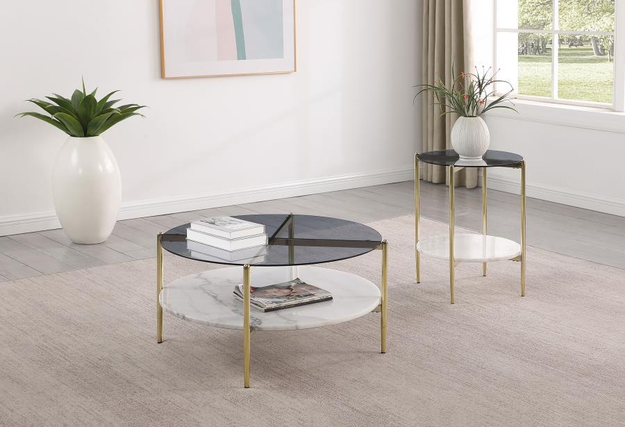 Jonelle - Round Coffee and End Table Set