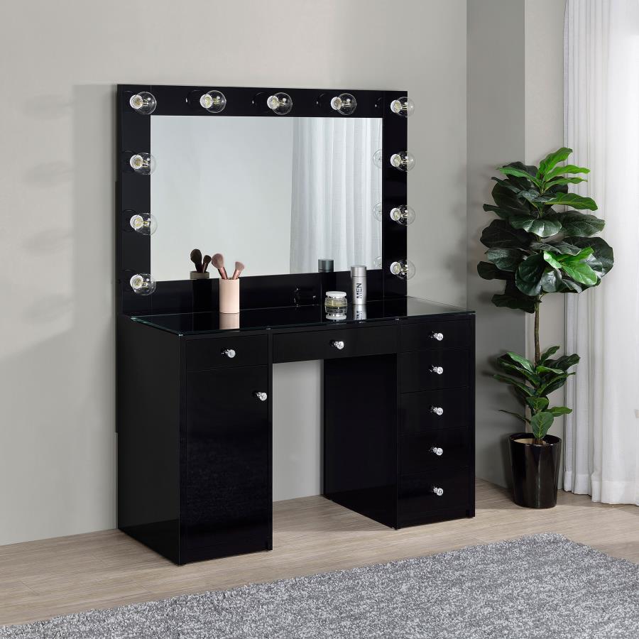 Acena - 7-Drawer Vanity Set with Lighting