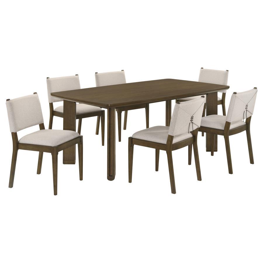 Ottowa - 7 Piece Rectangular Wood Dining Room Table Set