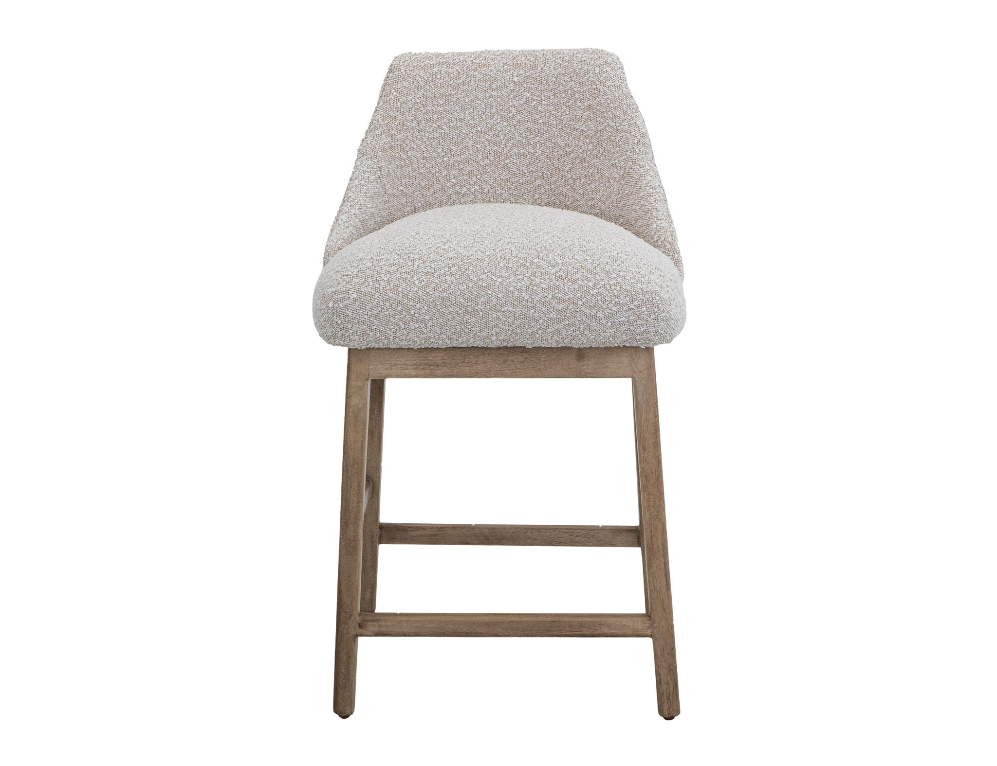 Emma Upholstered Barstool with Wooden Frame