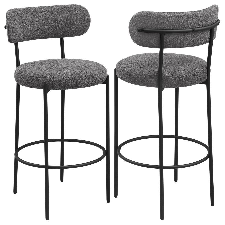 Viola Boucle Upholstered Bar Stool Set of 2