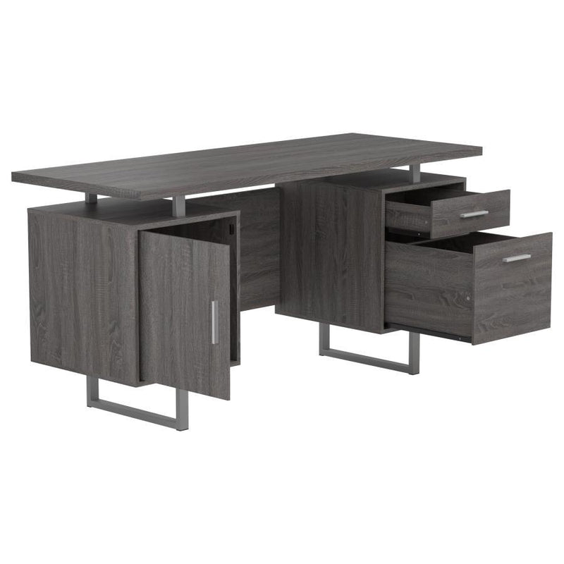 Lawtey 2-Drawer Computer Desk