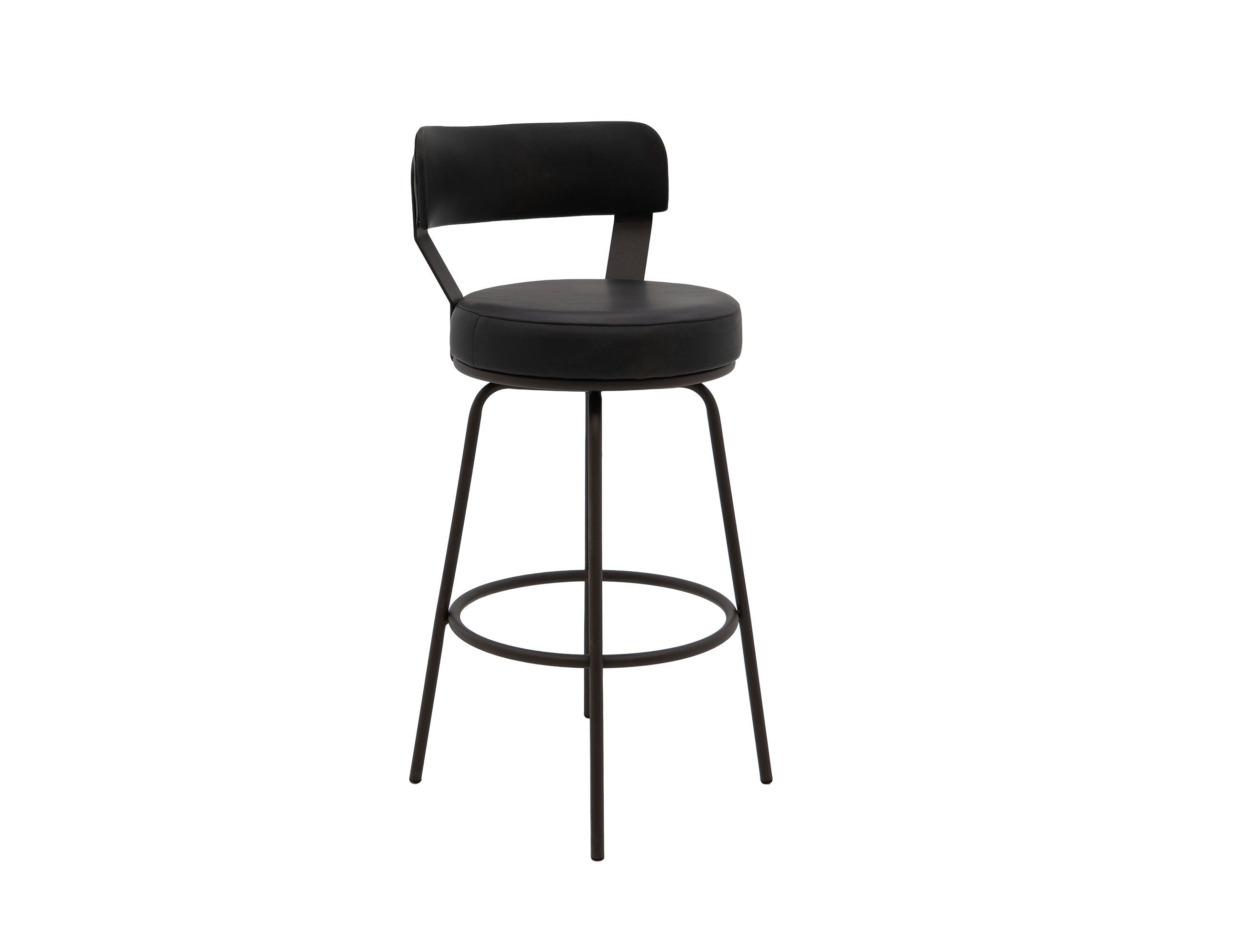 Maison Upholstered Barstool with Wooden Frame