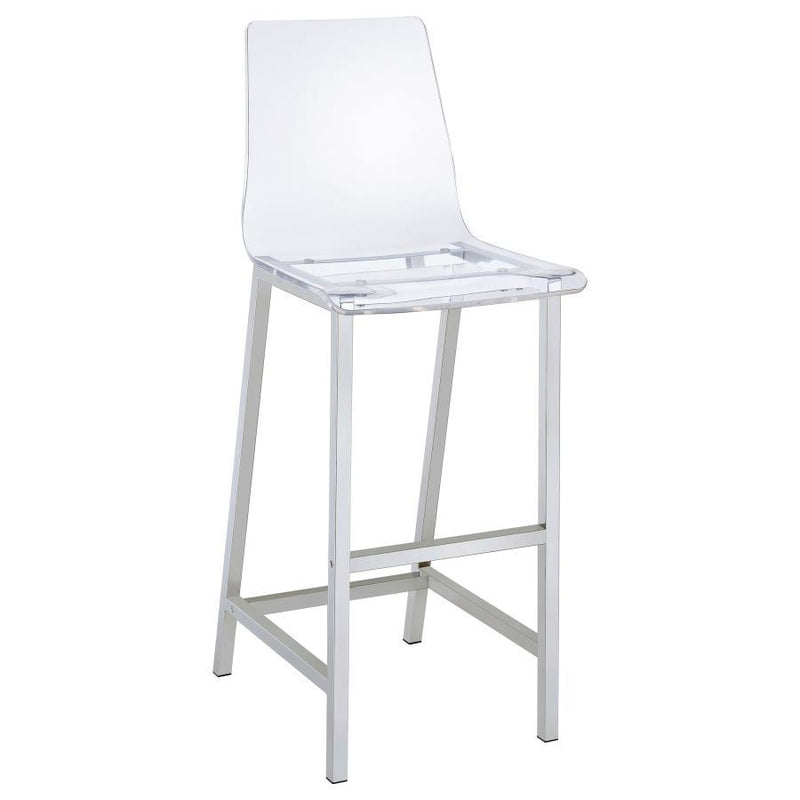 Tolbert - 5-Piece Bar Set with Clear Acrylic Chairs