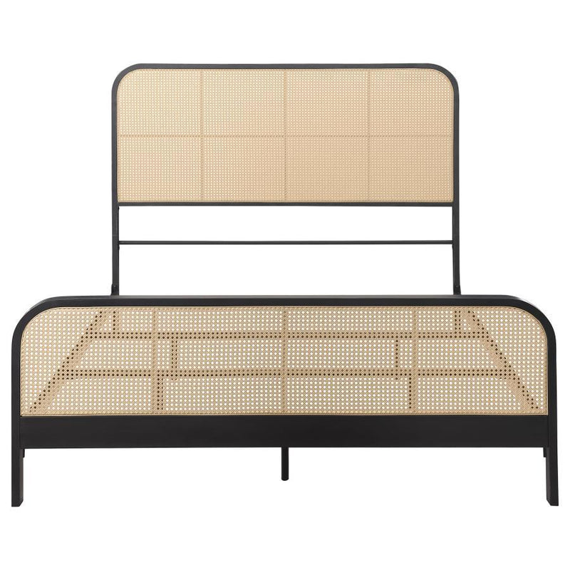 Lanewood Open Cane Rattan Metal Queen Bed