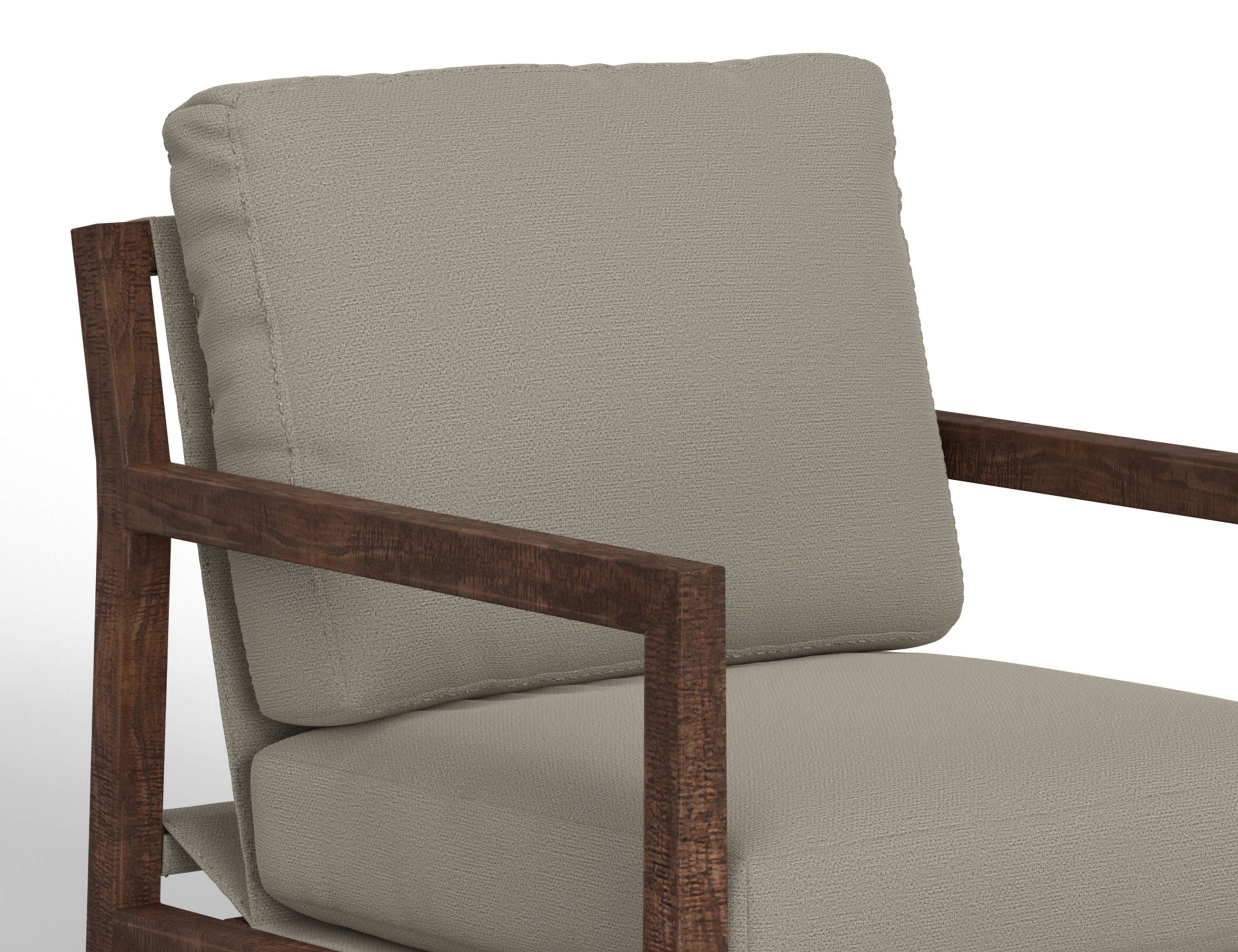 Milan Arm Chair with Solid Wood Frame