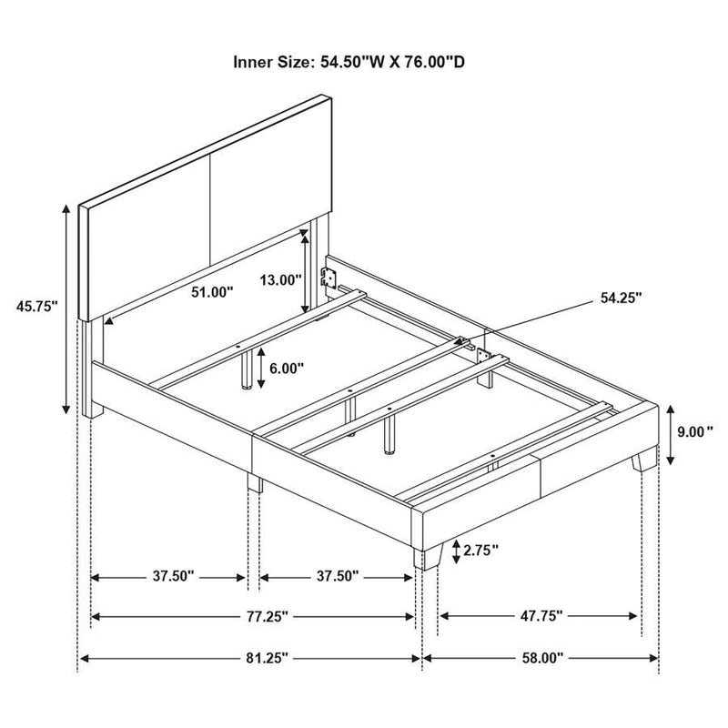 Dorian Upholstered Panel Bed