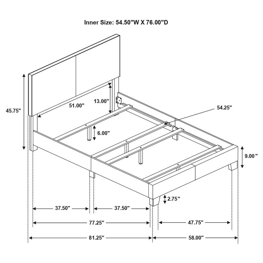 Dorian Upholstered Panel Bed