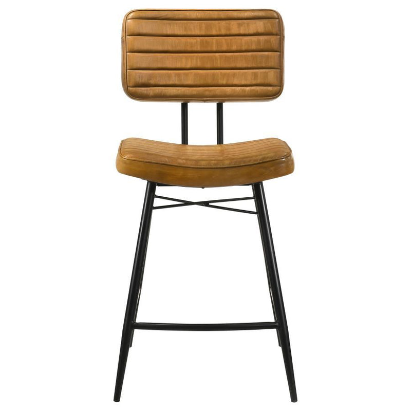 Partridge Leather Counter Chair Set of 2