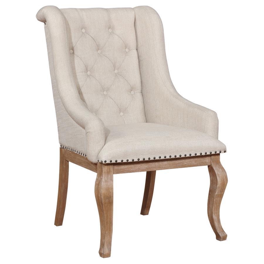 Brockway 2-Piece Upholstered Dining Arm Chair Set
