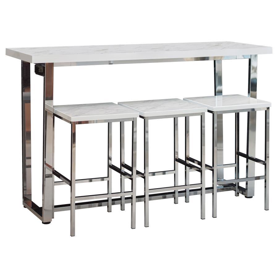 Marmot 4-Piece Rectangular Counter Height Table Set
