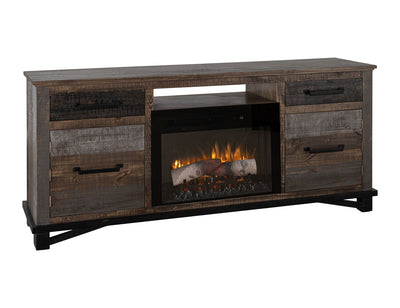 Loft 70.25" Electric Fireplace TV Console