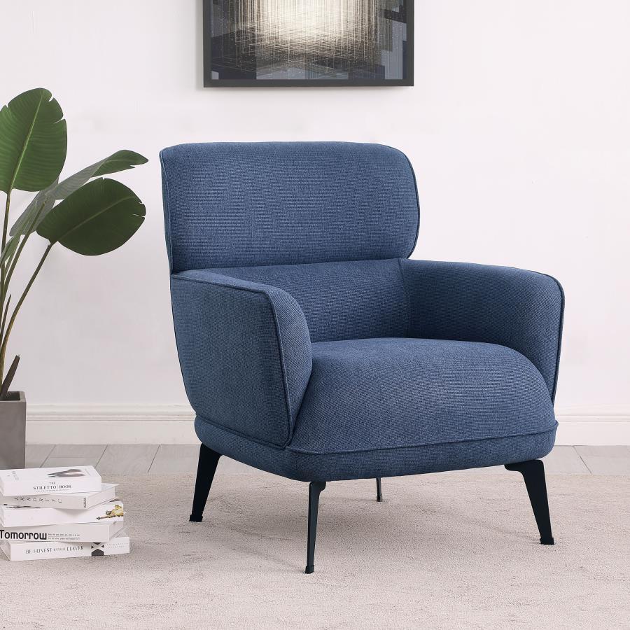 Andrea - Upholstered Crescent Arm Accent Chair