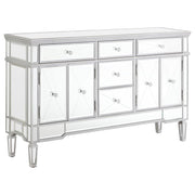 Duchess 5-Drawer Mirrored Storage Accent Cabinet