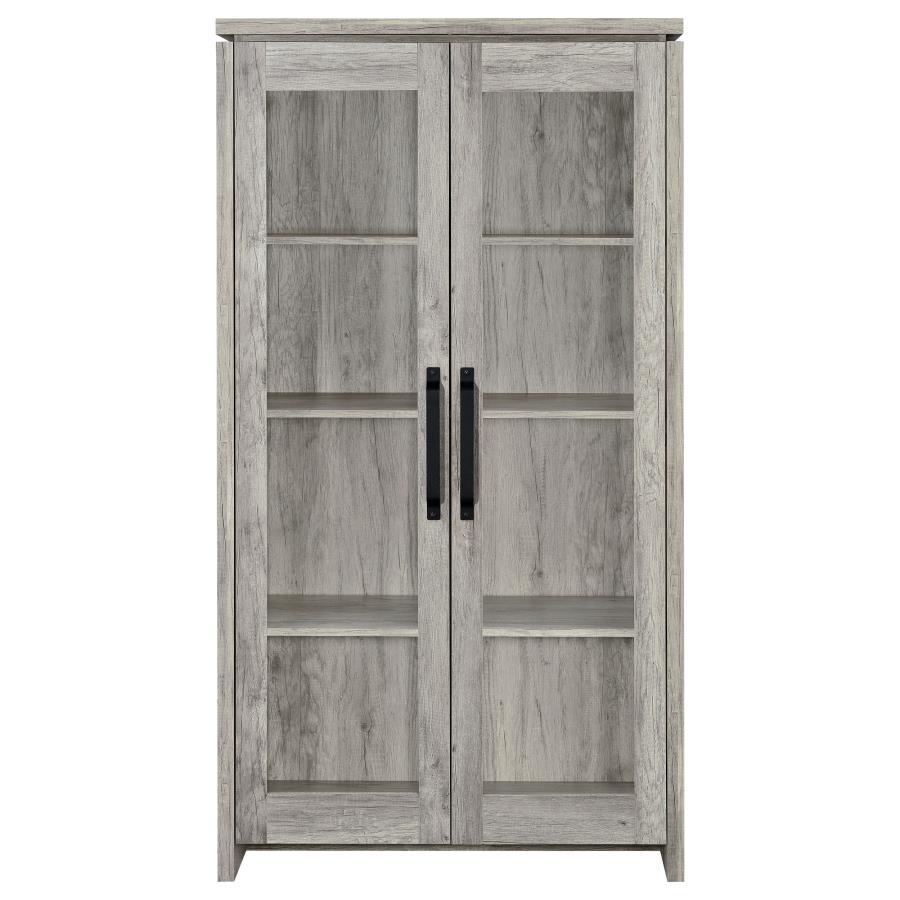 Alejo 2-Door Engineered Wood Tall Cabinet