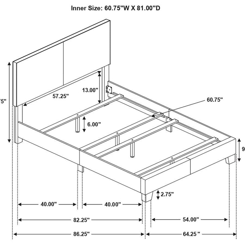 Dorian Upholstered Panel Bed