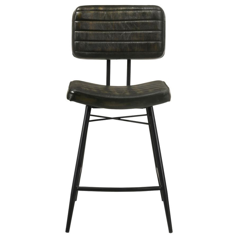 Partridge Leather Counter Chair Set of 2