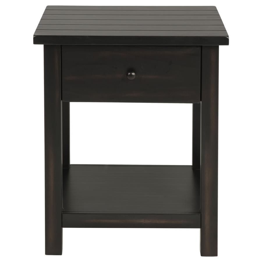Payne 1-Drawer Wood End Table with Shelf