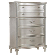Evangeline 6-Drawer Bedroom Chest in Silver Oak
