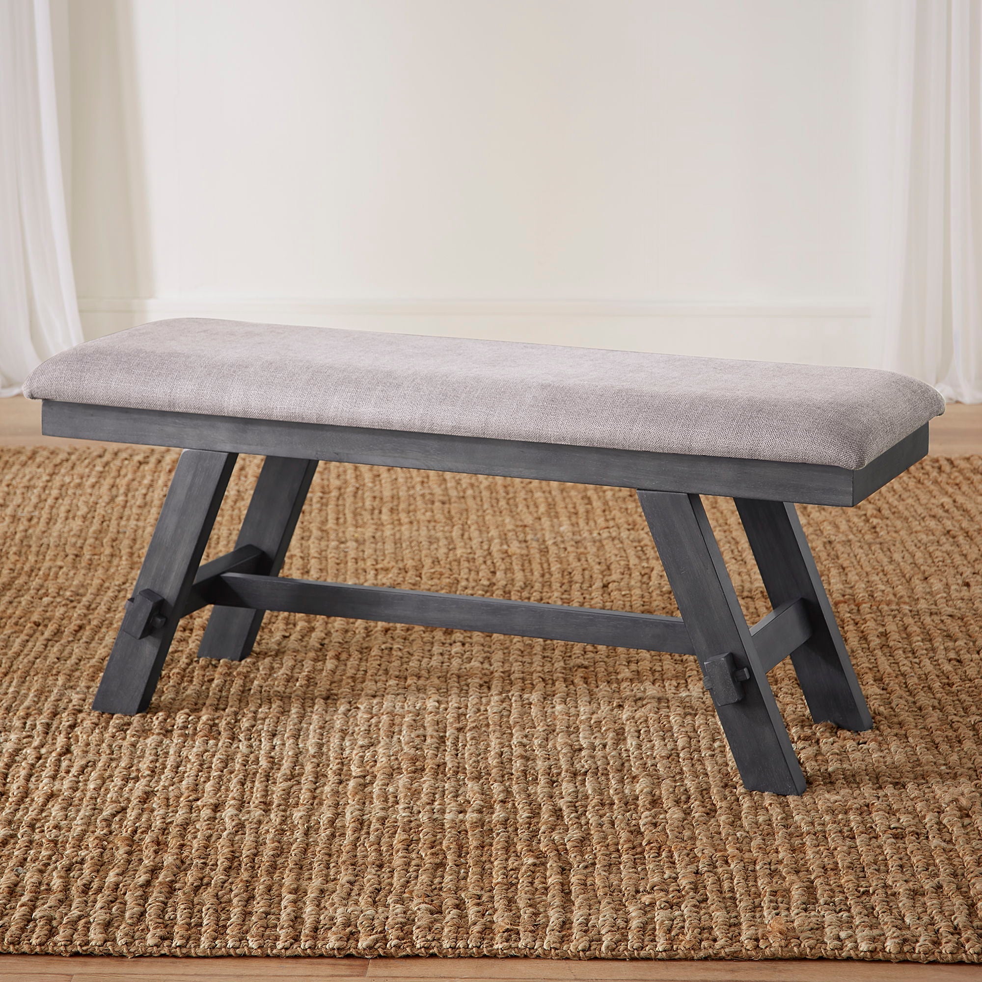 Lawson Dining Bench with Two-Tone Finish