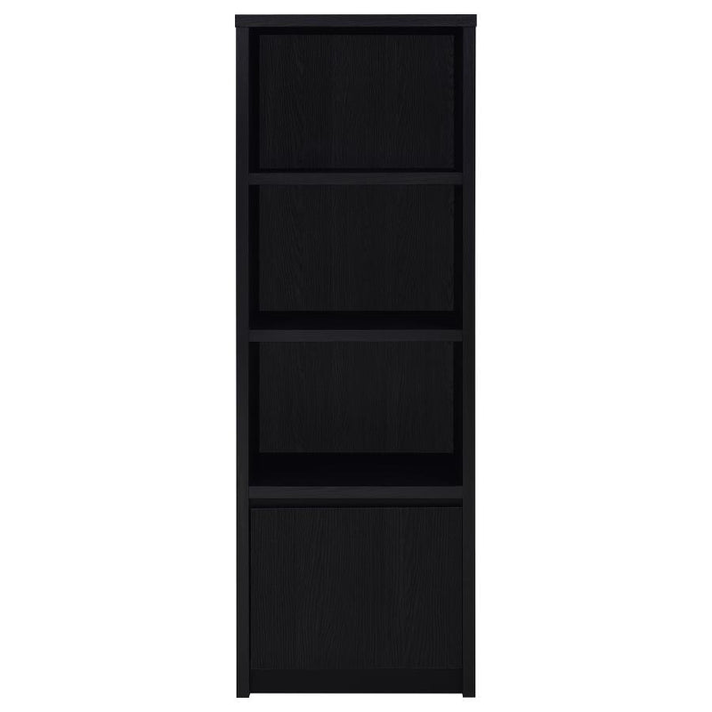 3-Shelf Media Tower Entertainment Pier in Black