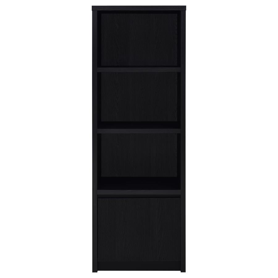3-Shelf Media Tower Entertainment Pier in Black