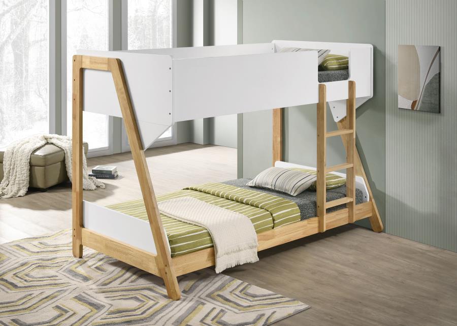 Wyatt Wood Twin Over Twin Bunk Bed