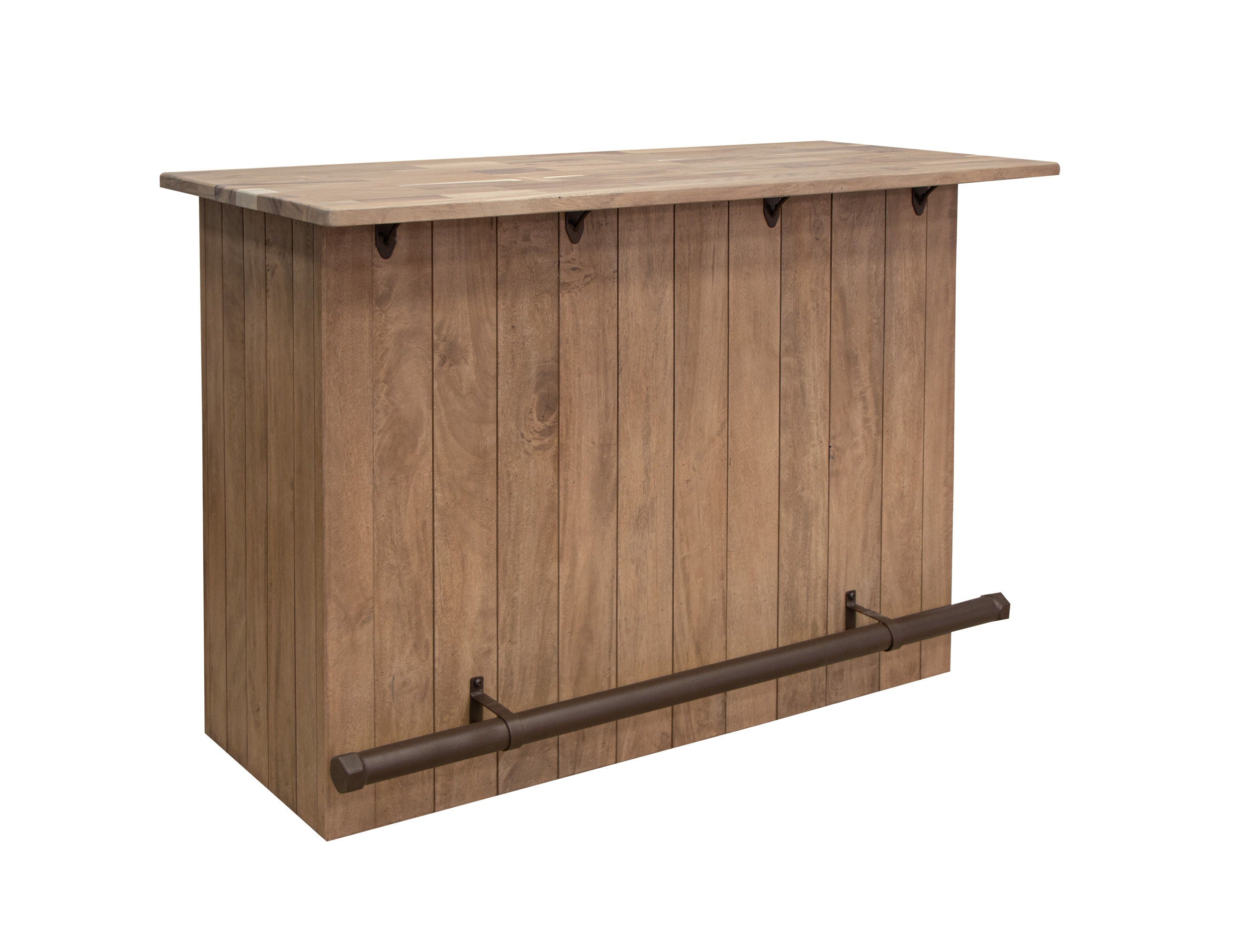 Natural Parota 4 Door - Wooden Bar