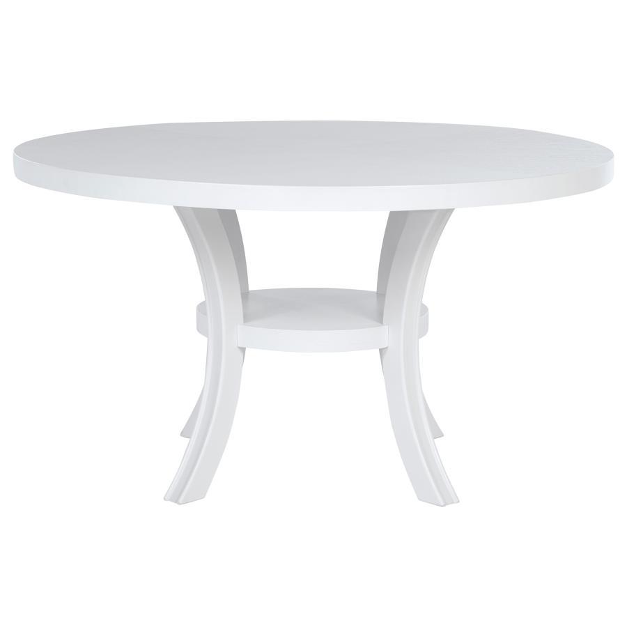 Judd Round Dining Table with Shelf